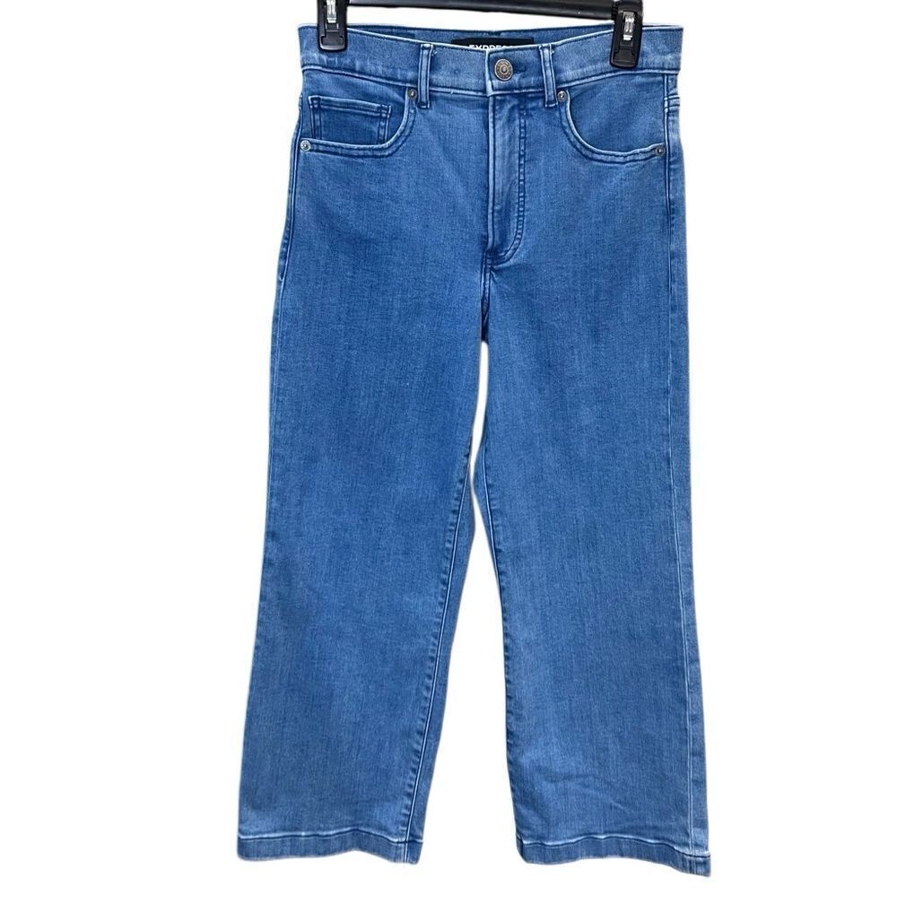 Express Cropped Wide leg high waist jeans Size 4